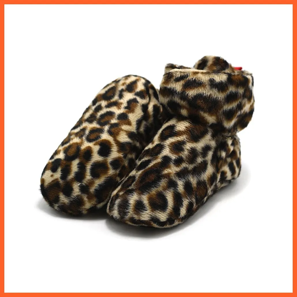 Unisex Baby Newborn Coral Fleece Winter Warm Infant Toddler Crib Shoes