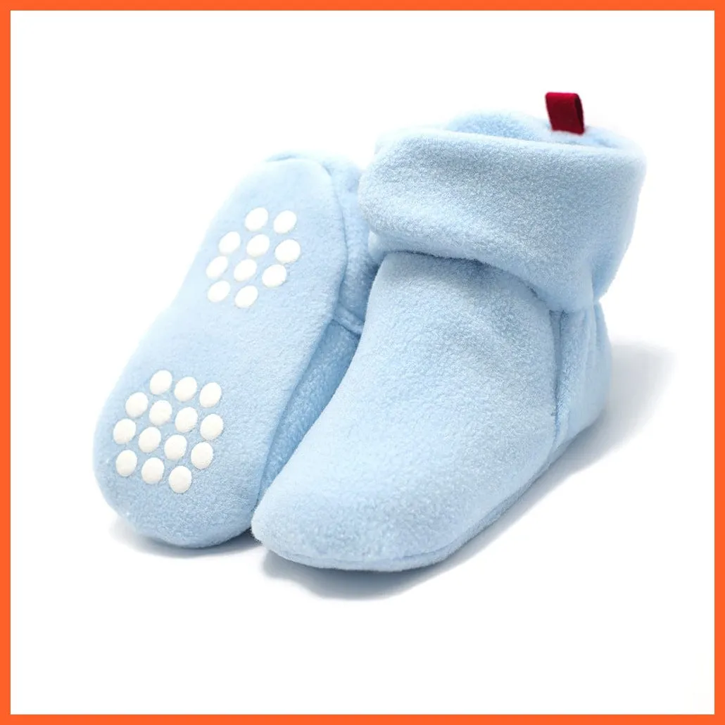 Unisex Baby Newborn Coral Fleece Winter Warm Infant Toddler Crib Shoes