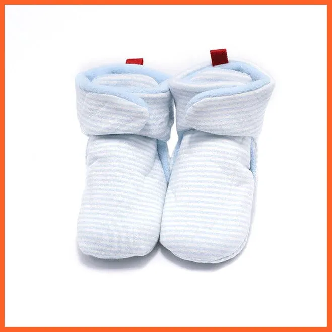 Unisex Baby Newborn Coral Fleece Winter Warm Infant Toddler Crib Shoes