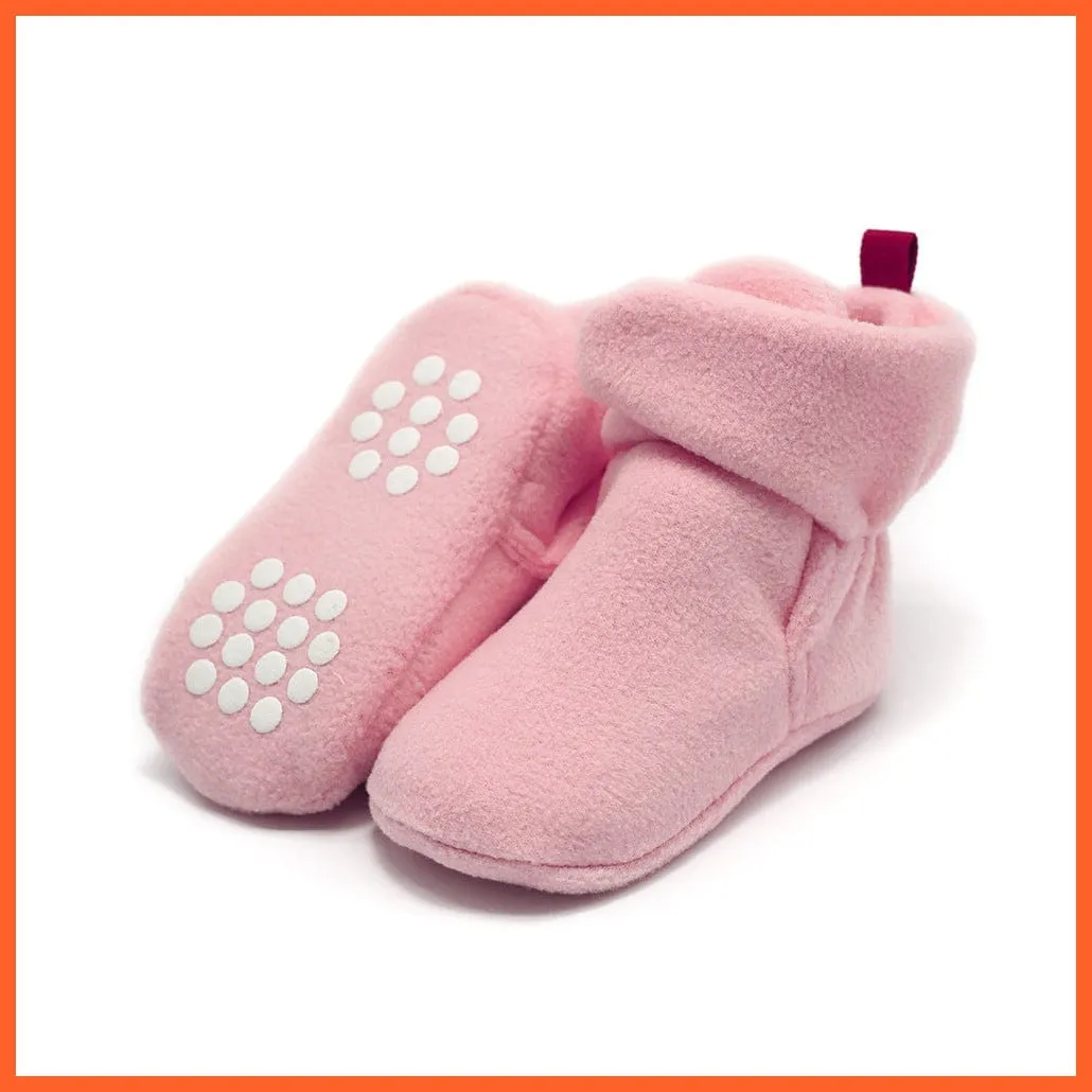 Unisex Baby Newborn Coral Fleece Winter Warm Infant Toddler Crib Shoes