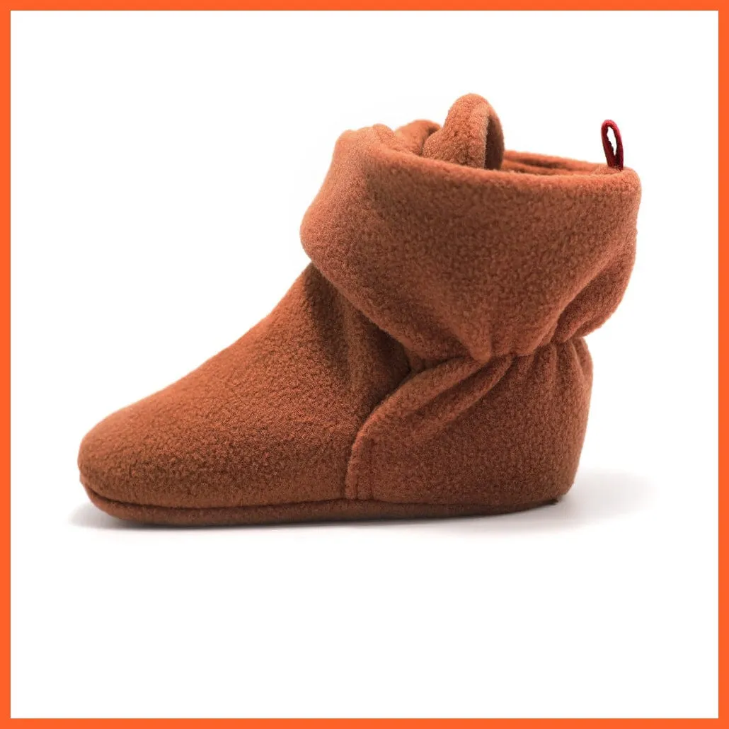 Unisex Baby Newborn Coral Fleece Winter Warm Infant Toddler Crib Shoes