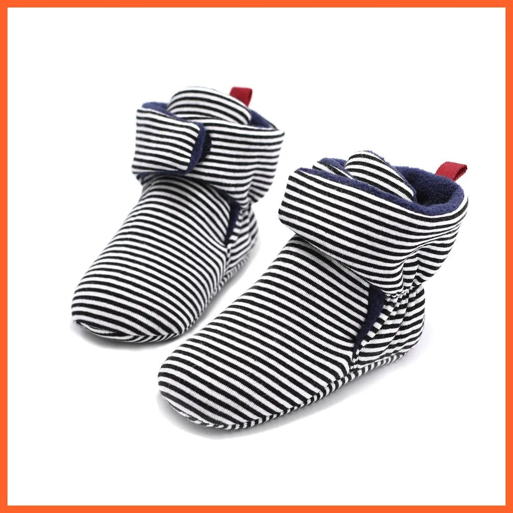 Unisex Baby Newborn Coral Fleece Winter Warm Infant Toddler Crib Shoes