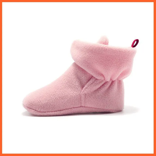 Unisex Baby Newborn Coral Fleece Winter Warm Infant Toddler Crib Shoes