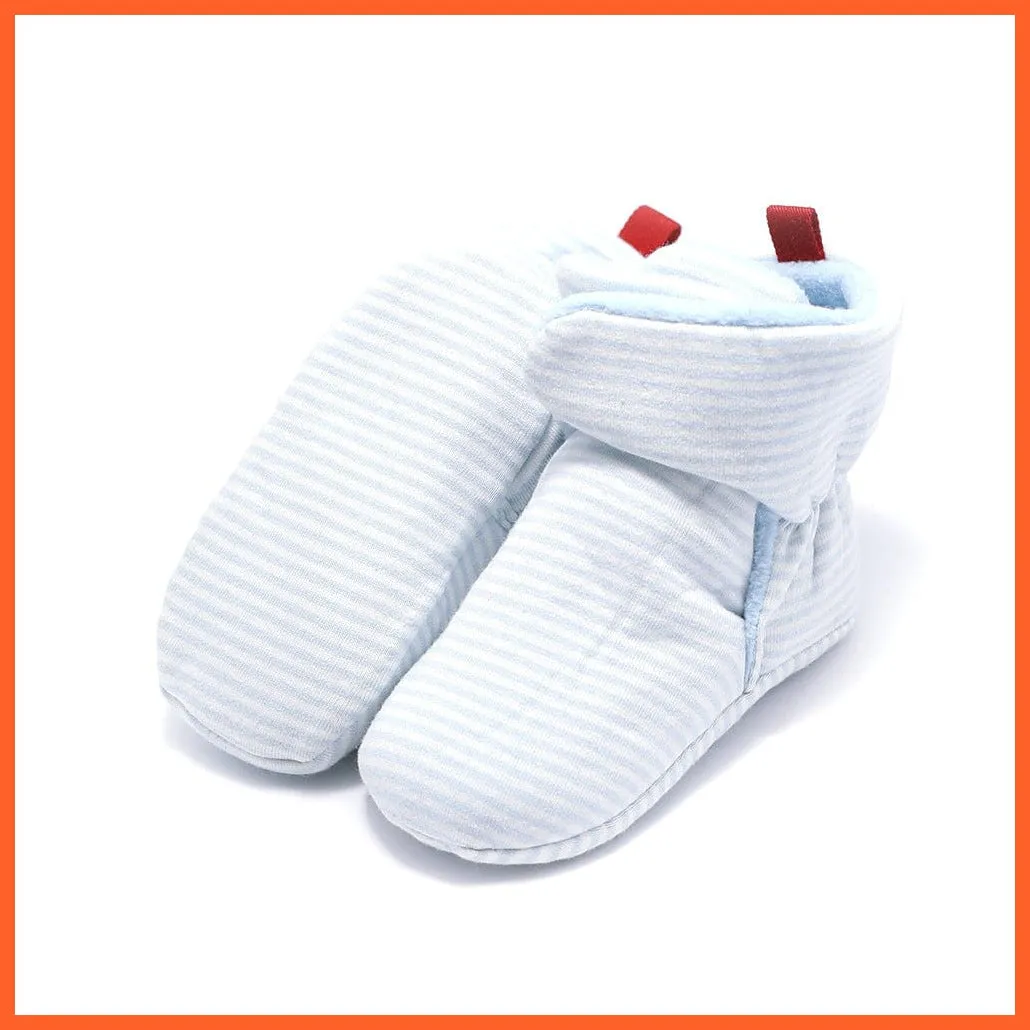 Unisex Baby Newborn Coral Fleece Winter Warm Infant Toddler Crib Shoes