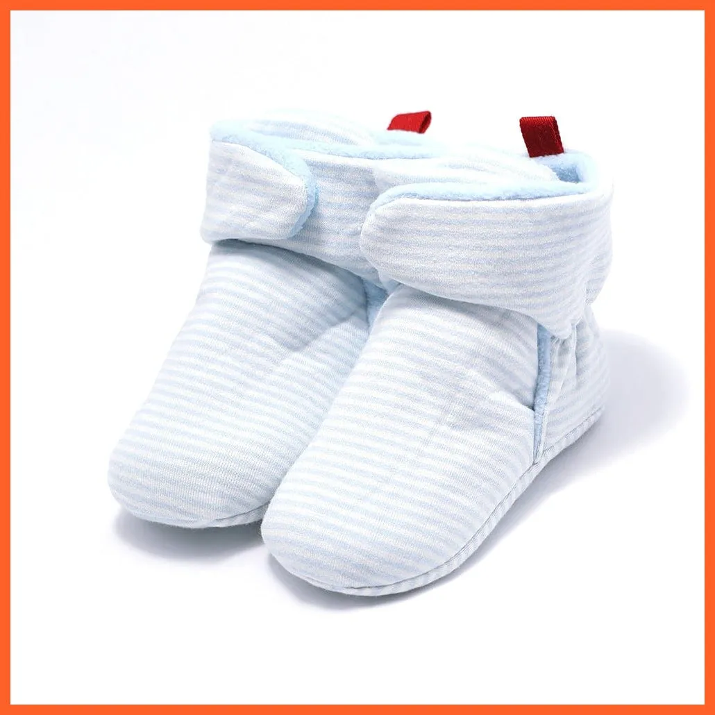 Unisex Baby Newborn Coral Fleece Winter Warm Infant Toddler Crib Shoes