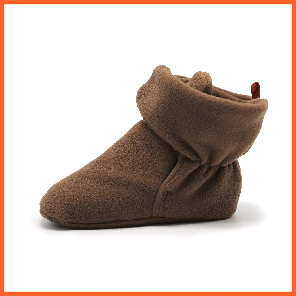 Unisex Baby Newborn Coral Fleece Winter Warm Infant Toddler Crib Shoes
