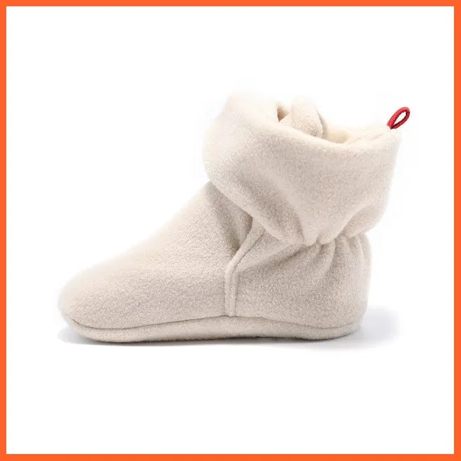 Unisex Baby Newborn Coral Fleece Winter Warm Infant Toddler Crib Shoes