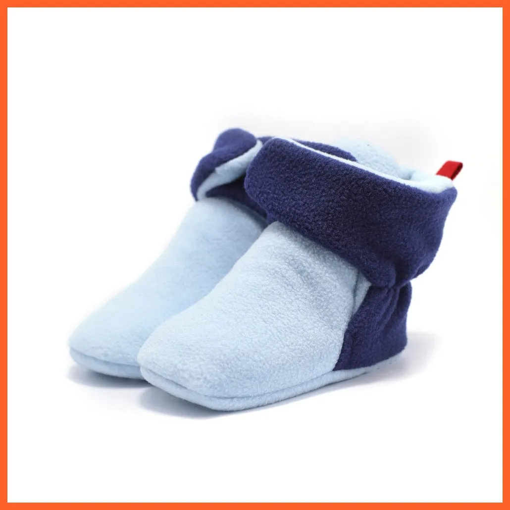 Unisex Baby Newborn Coral Fleece Winter Warm Infant Toddler Crib Shoes