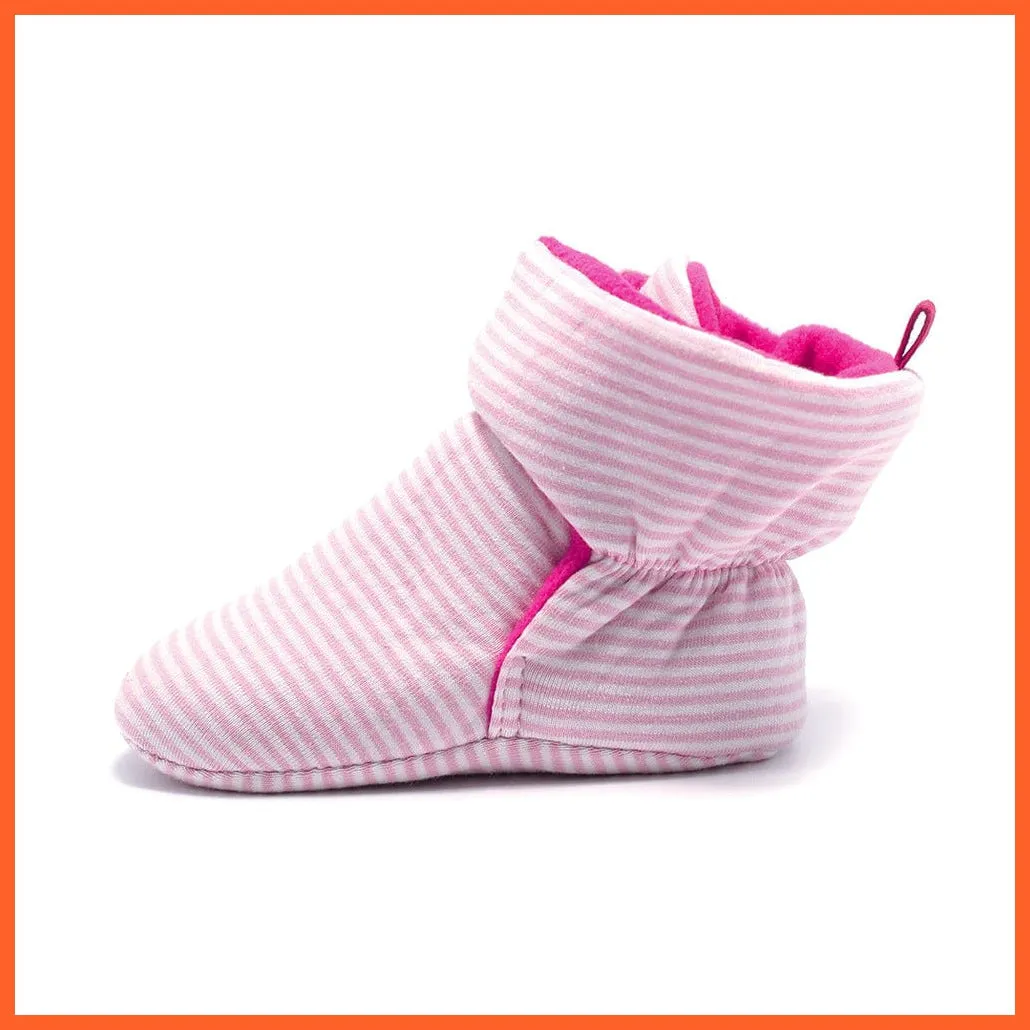 Unisex Baby Newborn Coral Fleece Winter Warm Infant Toddler Crib Shoes