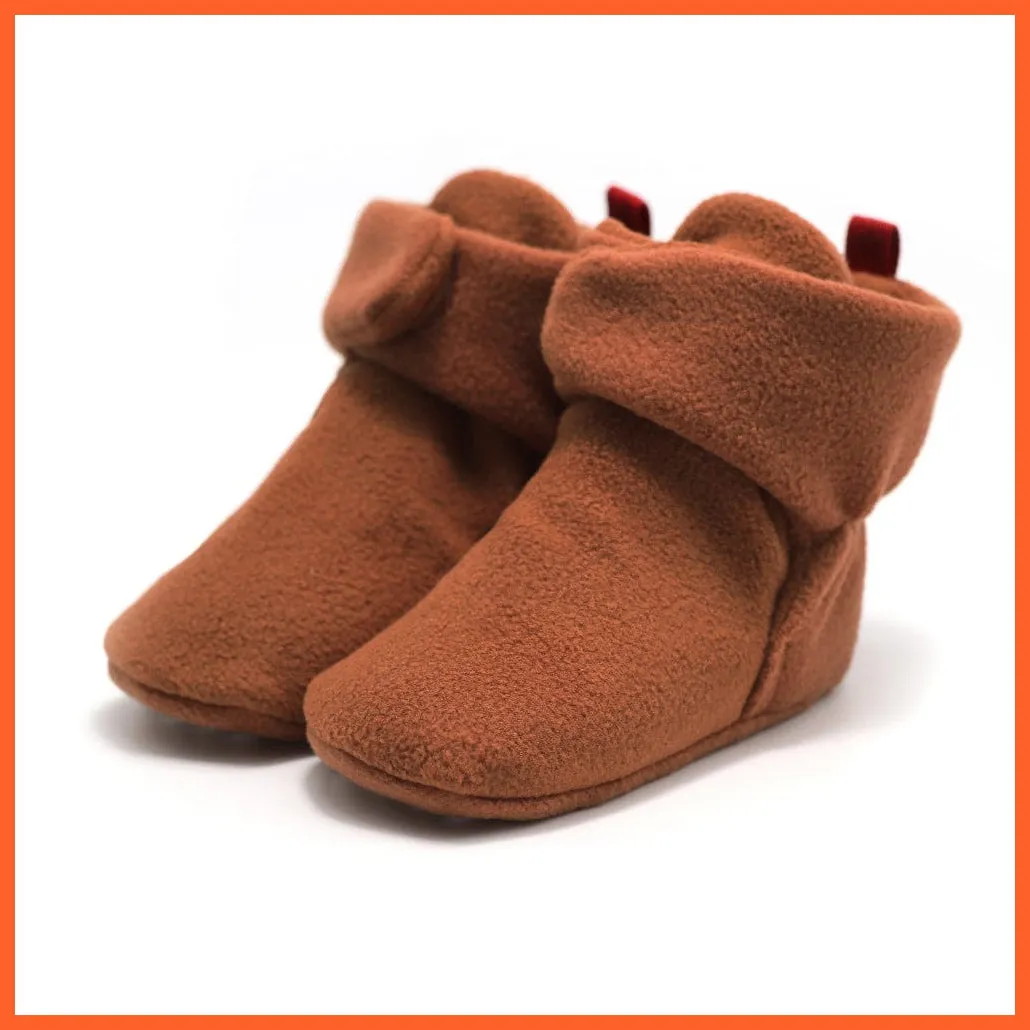 Unisex Baby Newborn Coral Fleece Winter Warm Infant Toddler Crib Shoes
