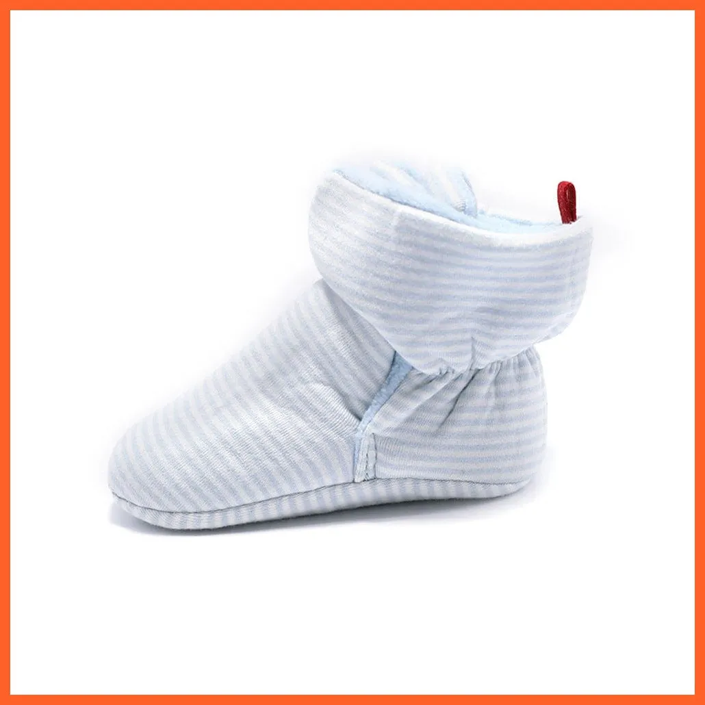 Unisex Baby Newborn Coral Fleece Winter Warm Infant Toddler Crib Shoes