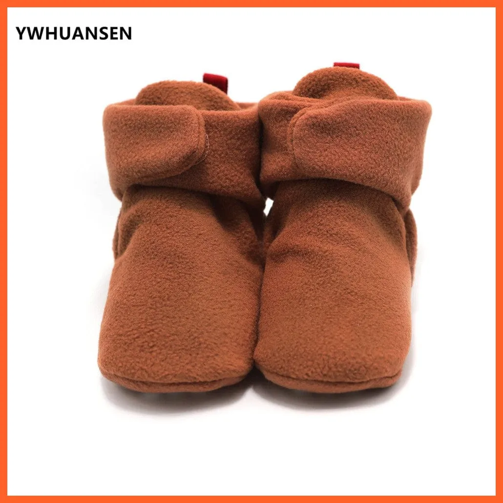 Unisex Baby Newborn Coral Fleece Winter Warm Infant Toddler Crib Shoes