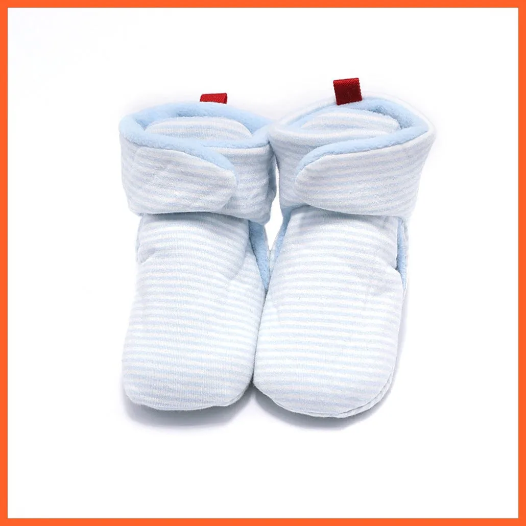 Unisex Baby Newborn Coral Fleece Winter Warm Infant Toddler Crib Shoes