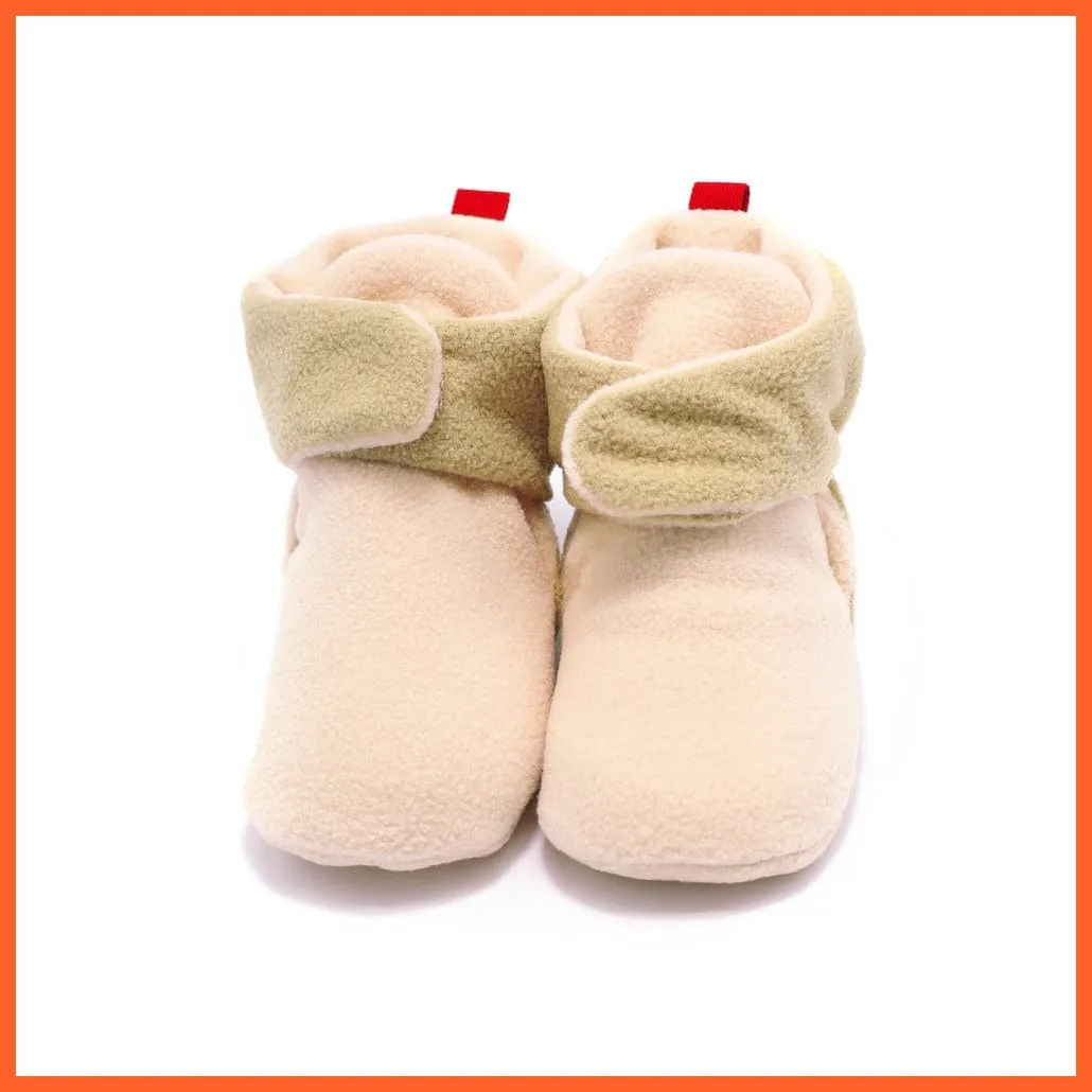 Unisex Baby Newborn Coral Fleece Winter Warm Infant Toddler Crib Shoes