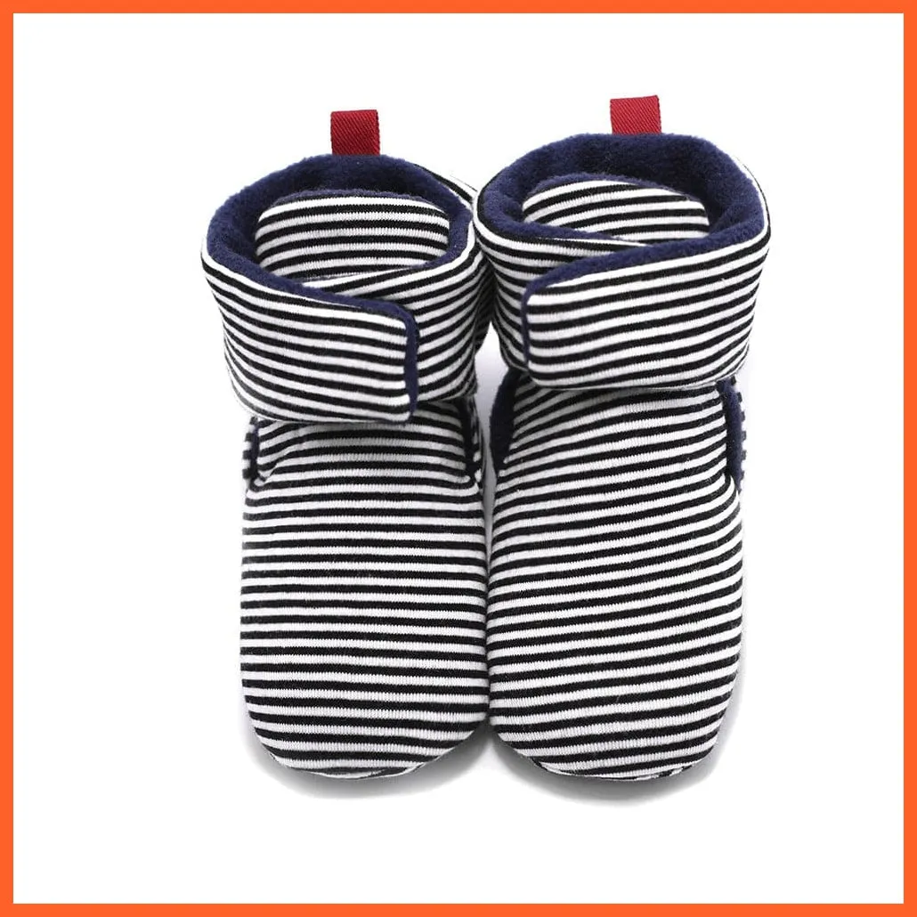 Unisex Baby Newborn Coral Fleece Winter Warm Infant Toddler Crib Shoes