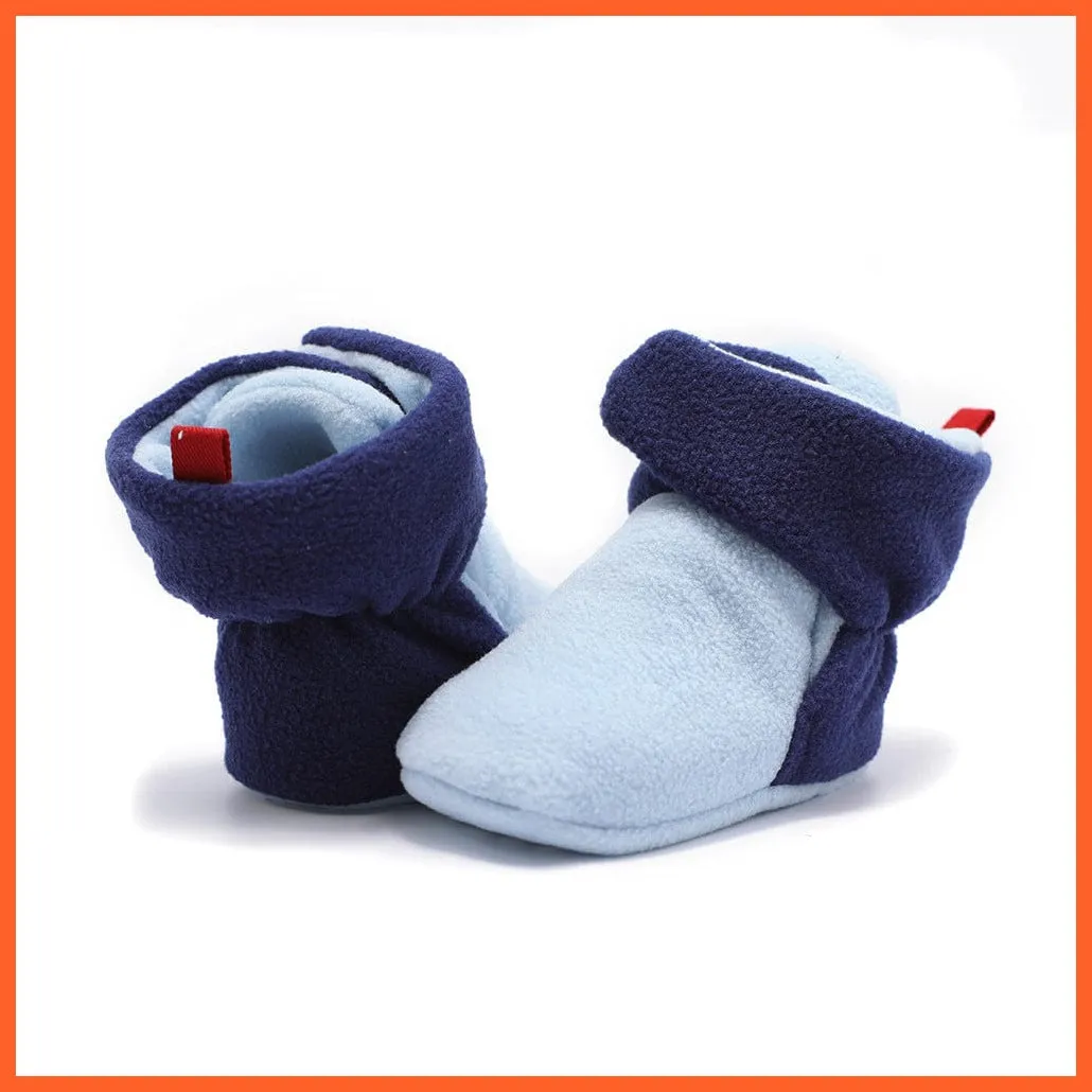 Unisex Baby Newborn Coral Fleece Winter Warm Infant Toddler Crib Shoes