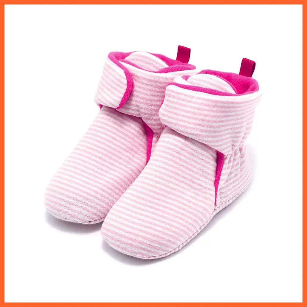 Unisex Baby Newborn Coral Fleece Winter Warm Infant Toddler Crib Shoes