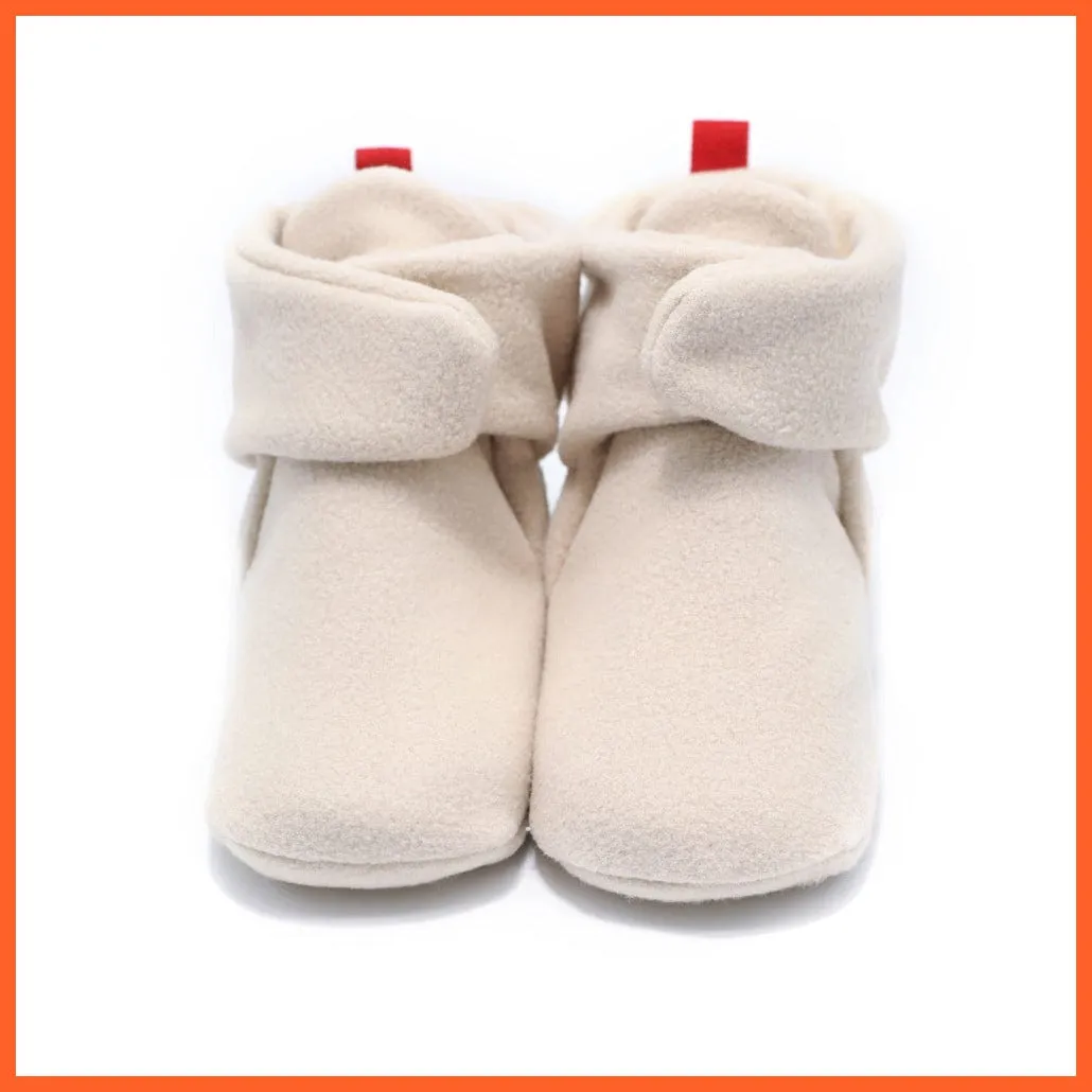 Unisex Baby Newborn Coral Fleece Winter Warm Infant Toddler Crib Shoes