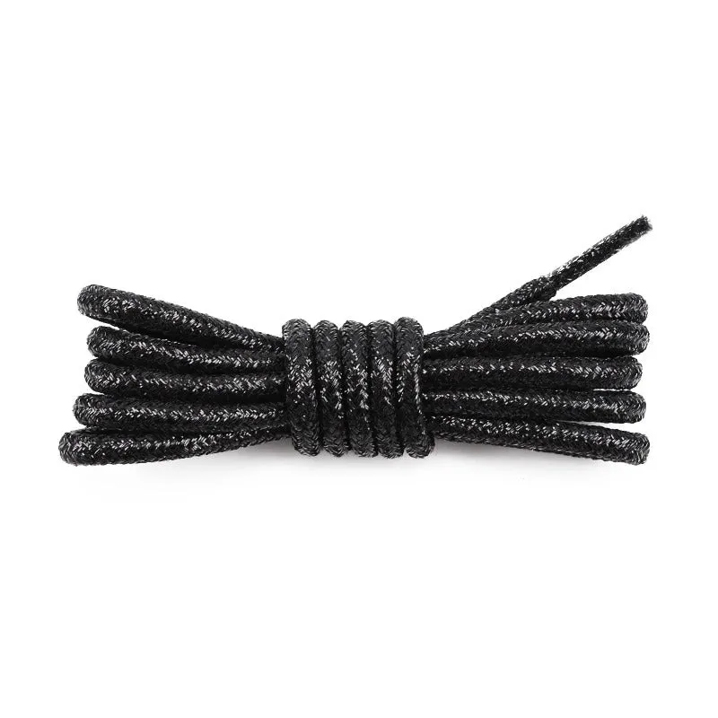 Unisex Metallic Round Glitter Shoelaces for Sneakers