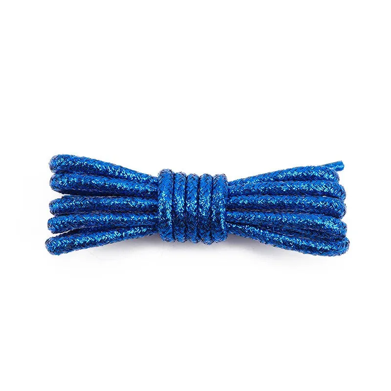 Unisex Metallic Round Glitter Shoelaces for Sneakers