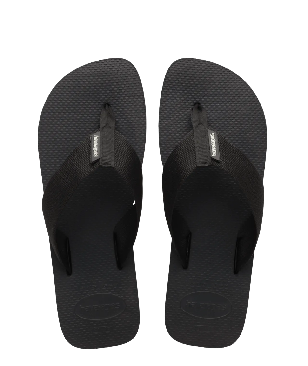 Urban Basic Material Flip Flops Black Inventory B