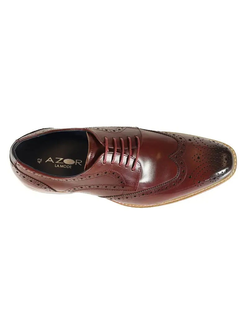Venezia Derby Brogues - Burgundy