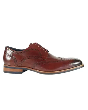 Venezia Derby Brogues - Burgundy