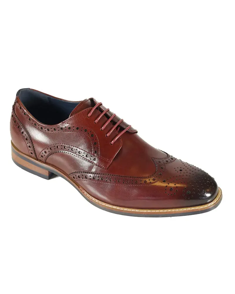 Venezia Derby Brogues - Burgundy