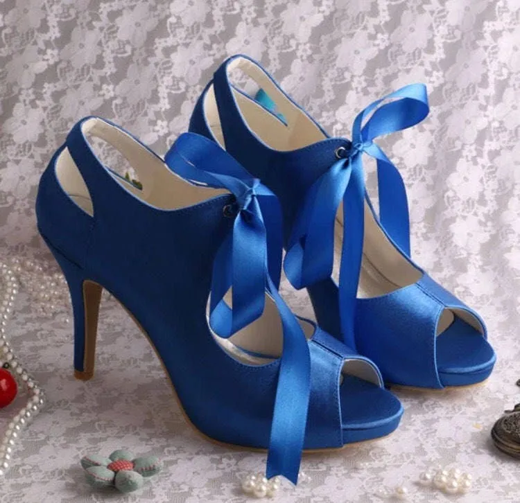 Vintage Satin Mary Jane Bridal Shoes