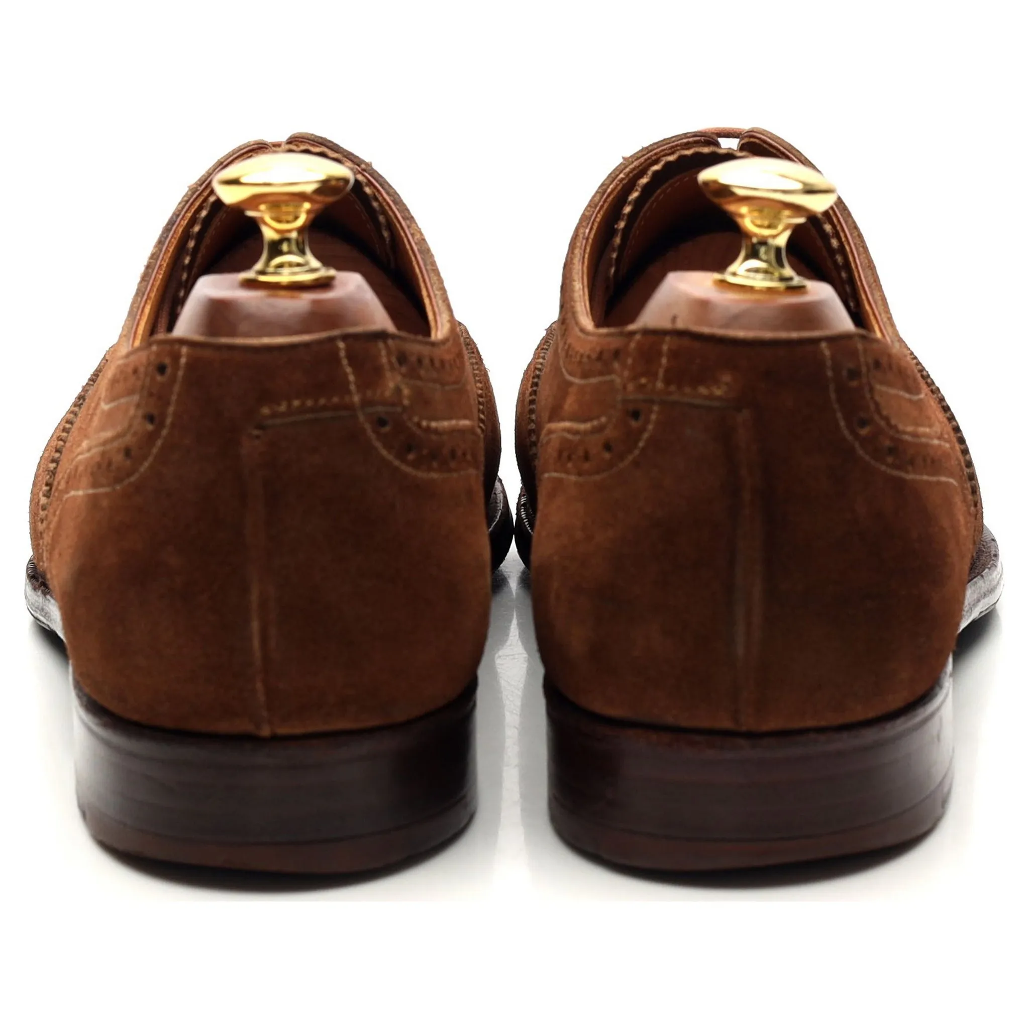 'Westminster' Snuff Brown Suede Oxford Brogues UK 9.5 D