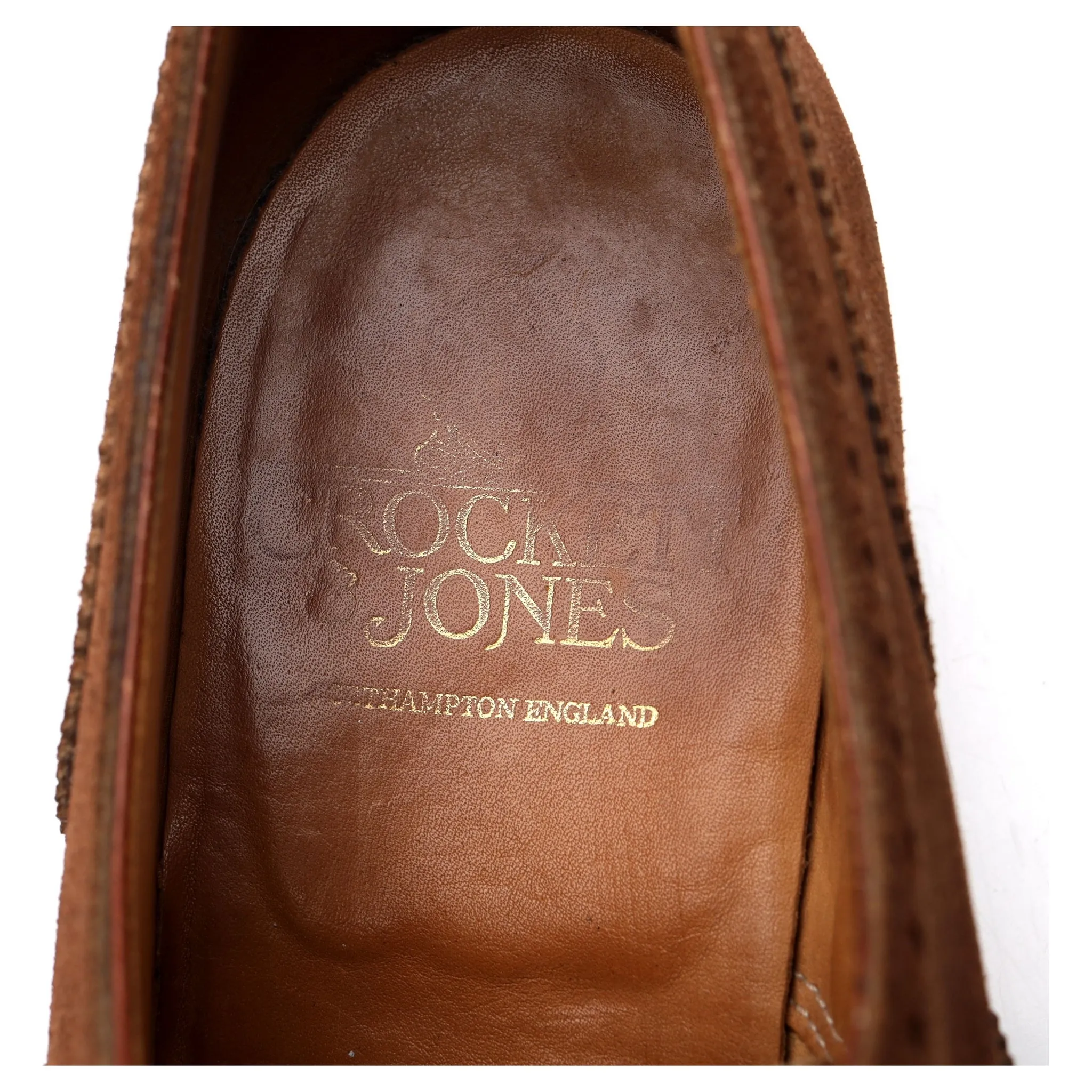 'Westminster' Snuff Brown Suede Oxford Brogues UK 9.5 D