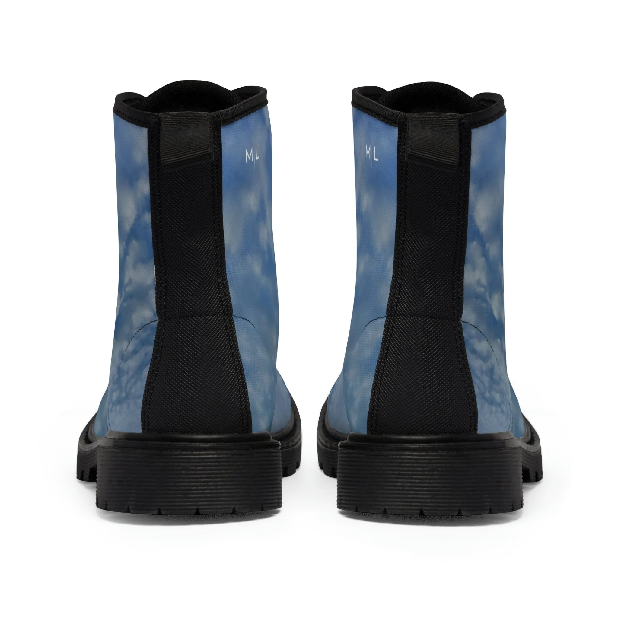 White CloudsWomen's Canvas Art Boots