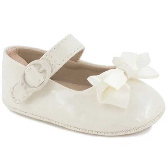 White Patent Mary Jane Crib Shoe