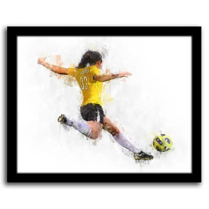 Women's Soccer Personalized Print