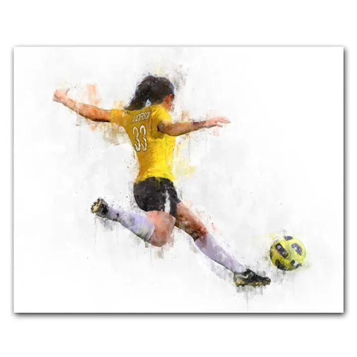 Women's Soccer Personalized Print