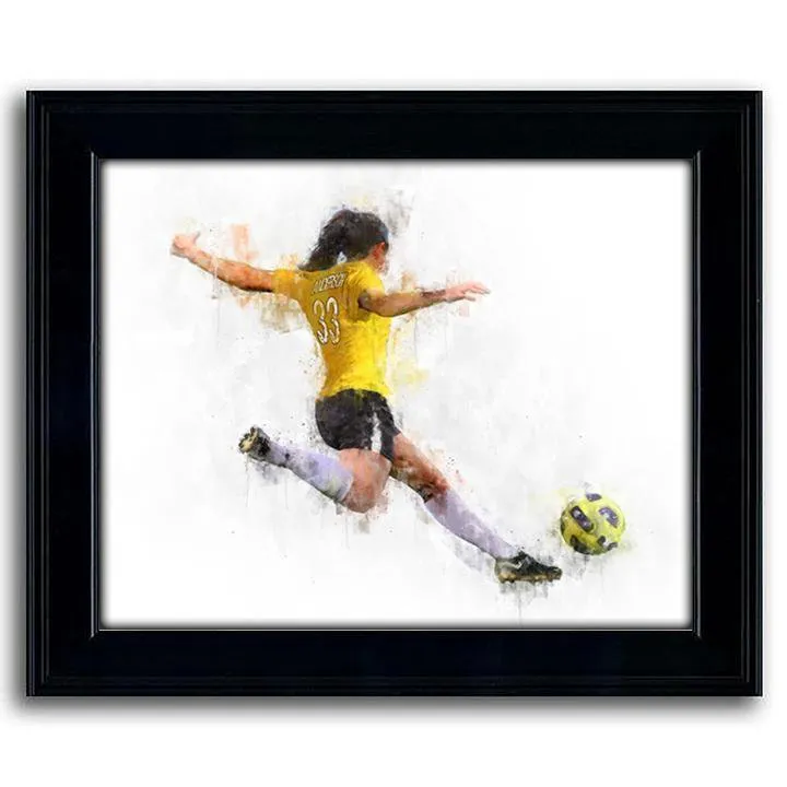 Women's Soccer Personalized Print